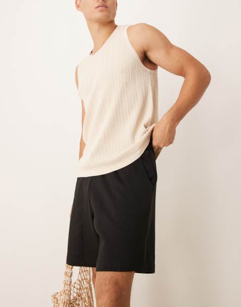 New look jersey short in black