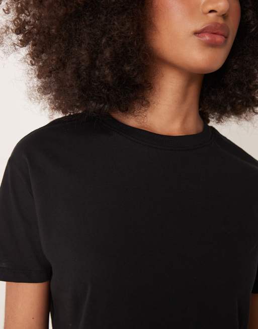 New Look – Czarny T-shirt o pudełkowym kroju, 3 z 4
