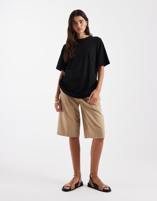 New Look – Czarny T-shirt oversize, 4 z 4