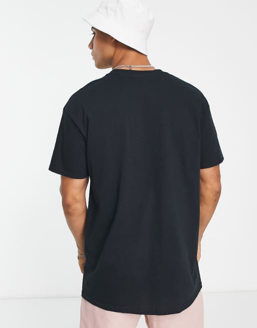 New Look – Czarny T-shirt z nadrukiem Tupaca, 2 z 4