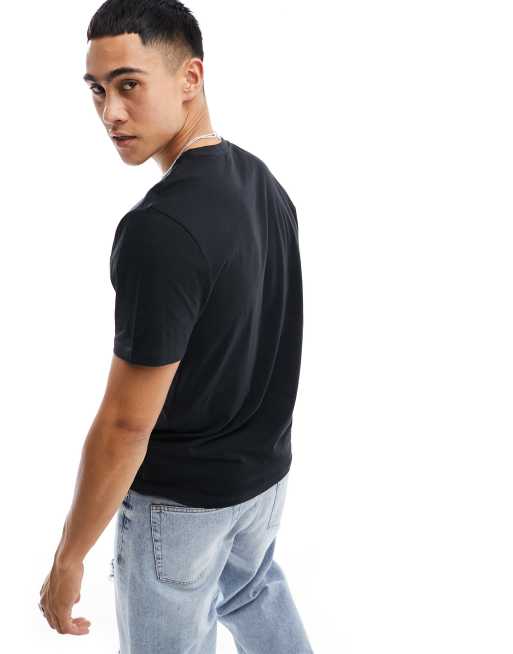 New Look – Czarny t-shirt z okrągłym dekoltem, 4 z 4