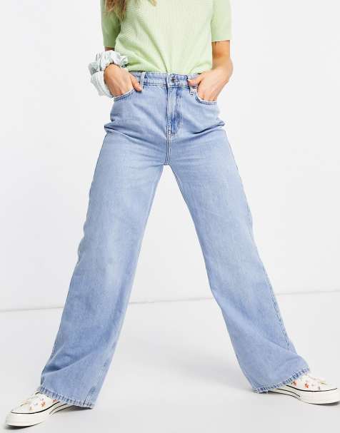 New Look – Dad-Jeans in Hellblau mit weitem Bein - view 1