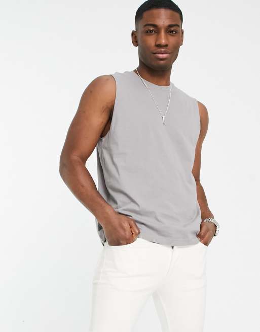 New Look - Débardeur - Gris clair