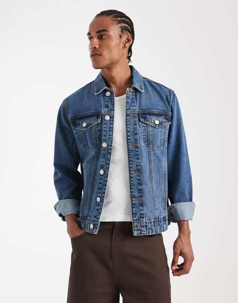 New Look - Denim jack in middenblauw - view 1