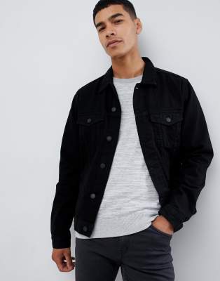 new look black denim jacket