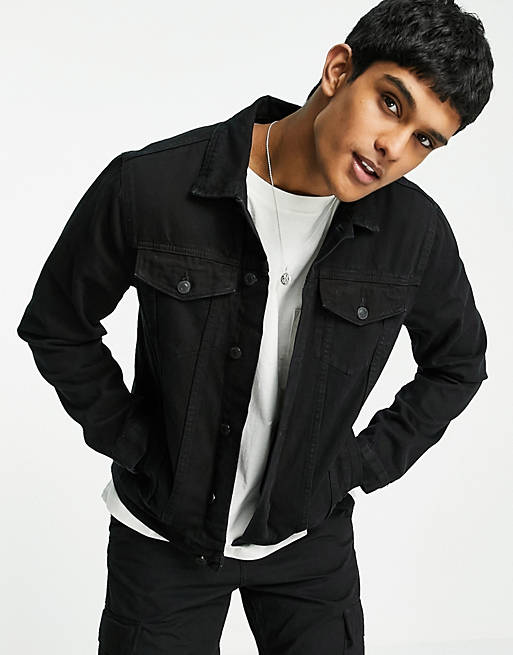 asos.com | New Look denim jacket in black