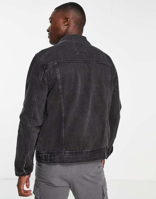 New Look denim jacket in dark grey, 2 of 4