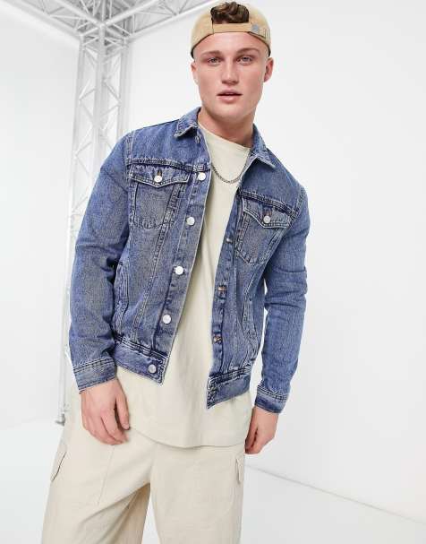 Mens jean outlet jacket asos