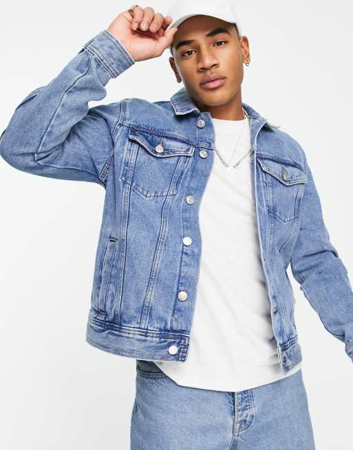 Light blue denim outlet blazer