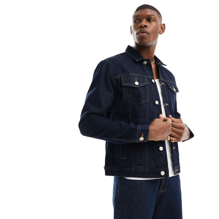 New Look denim jacket in raw indigo