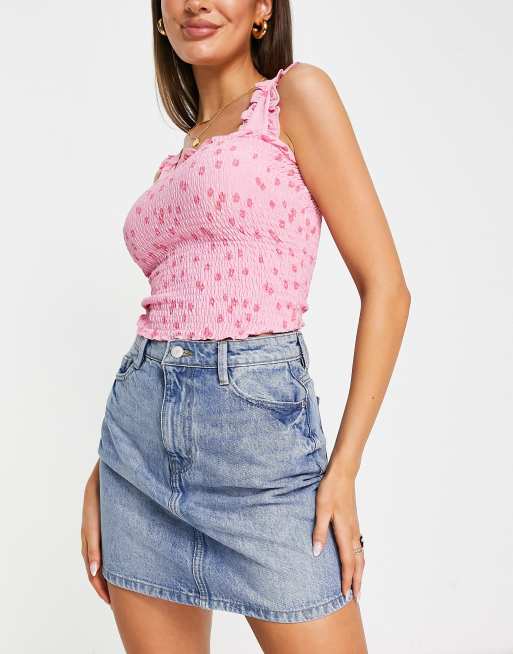 Denim mini skirt outlet asos