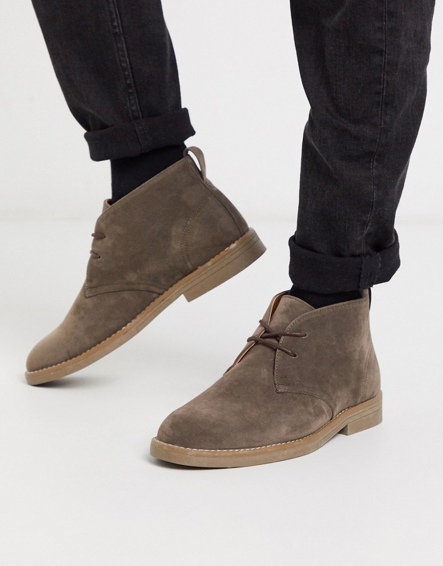 New Look - Desert boots van imitatiesuède in bruin