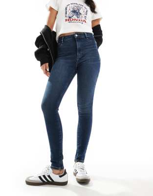 New Look - Disco - Skinny-Jeans in Dunkelblau