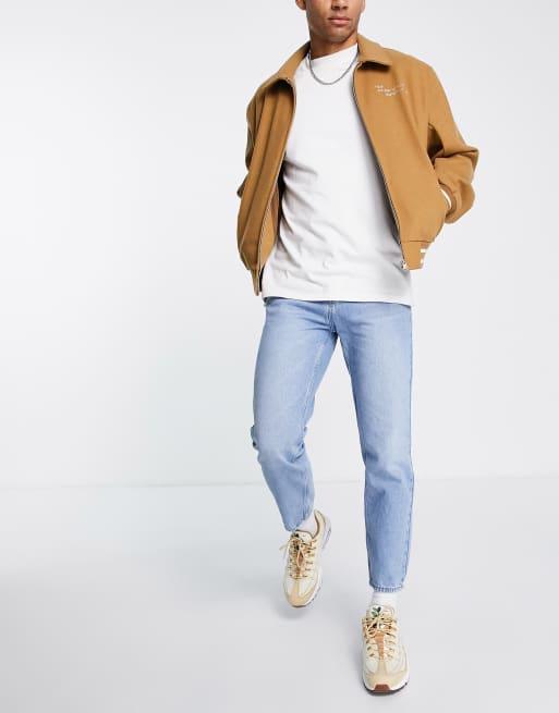 New Look – Dopasowane wąskie jeansy z krótszymi nogawkami w kolorze niebieskim vintage