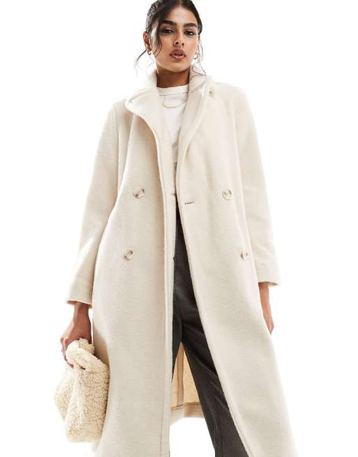 Long coat cream sale