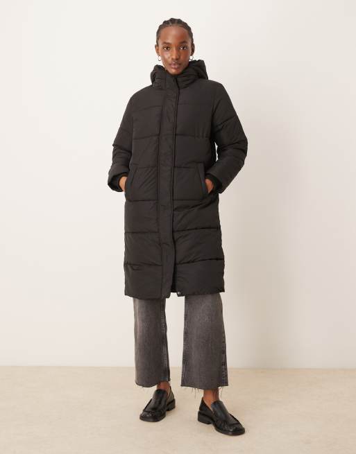 Matelassée Femme Doudoune A Capuche Longue Femme Veste Matelassée