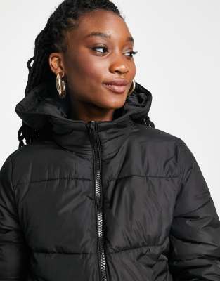 New Look Doudoune longue Noir ASOS