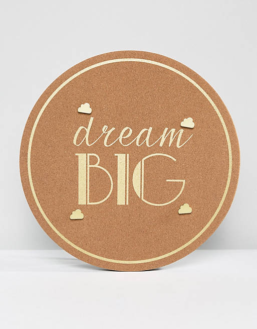 New Look Dream Big Pin Board with Cloud Pegs