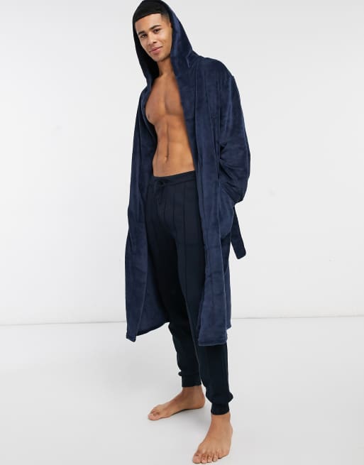 New Look dressing gown in navy ASOS