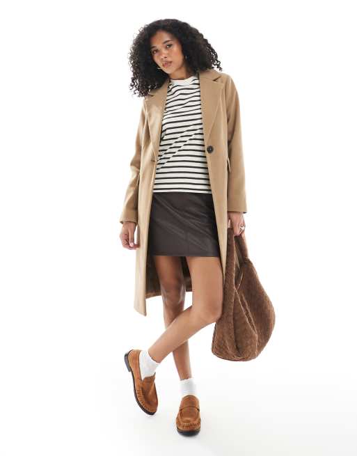 New Look dressy coat in camel