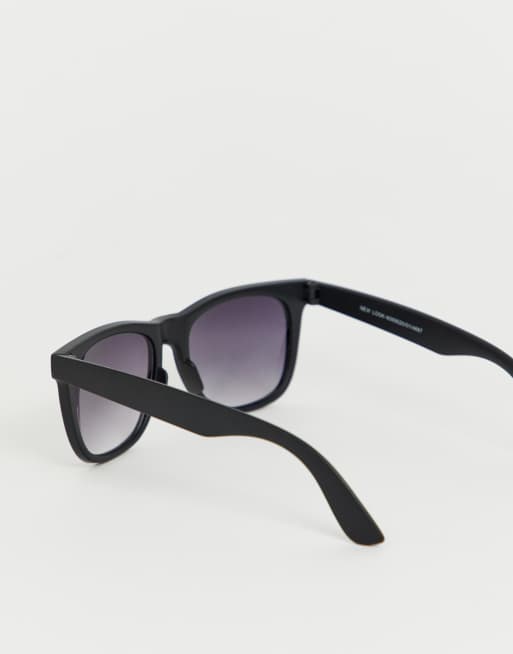 New Look – Eckige Sonnenbrille in Schwarz, 4 von 4