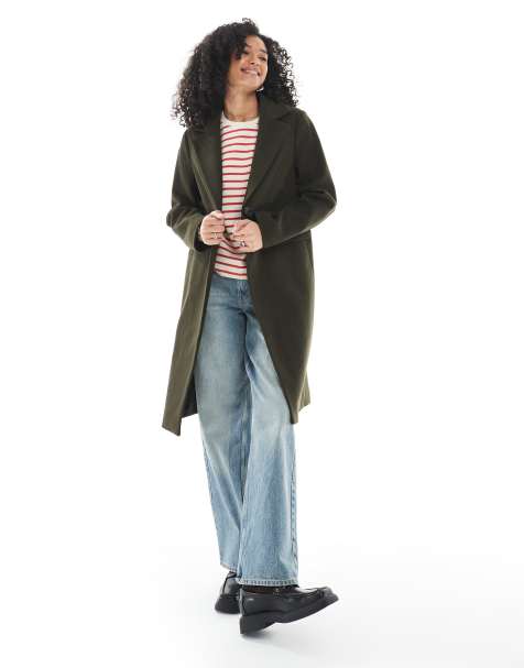 New Look – Elegancki płaszcz w kolorze khaki - view 1