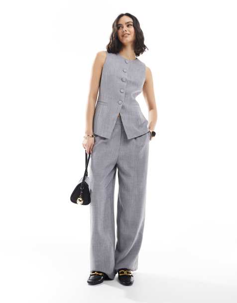 New Look - Elegante co-ord set in grijs - view 1