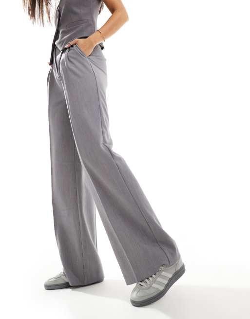 New Look – Elegante Hose in Hellgrau mit weitem Schnitt, 3 von 5