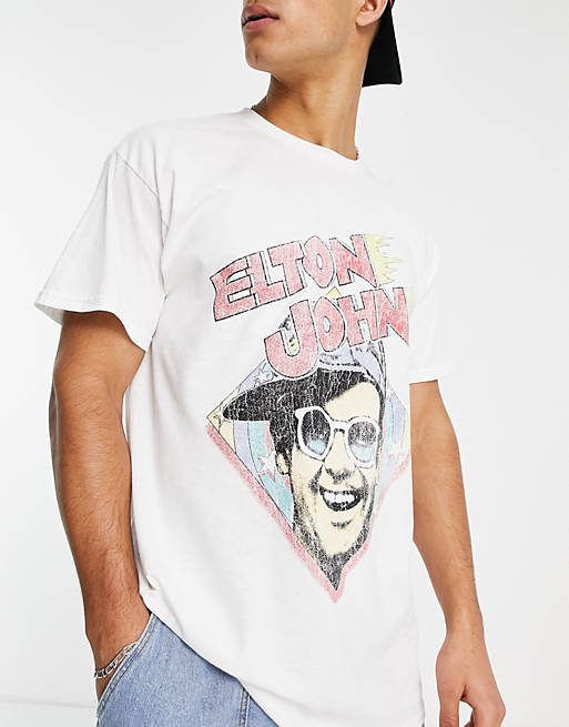 John white t-shirt in print Elton Look ASOS | New