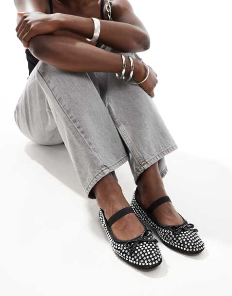 New Look embellished ballet flat in black - view 1