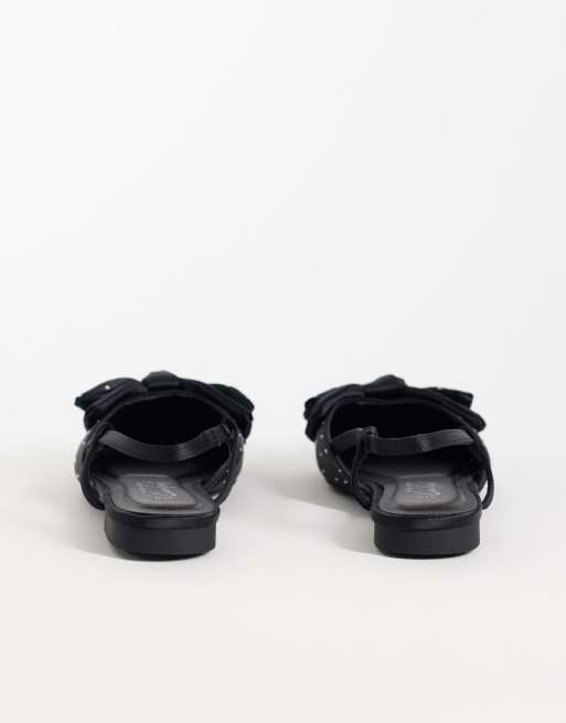 New Look embellished bow slingback in black, 4 of 4