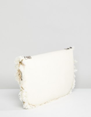 white clutch bag new look