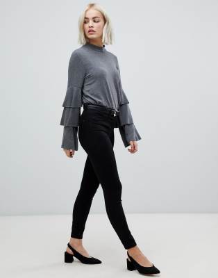 new look emilee jeggings black