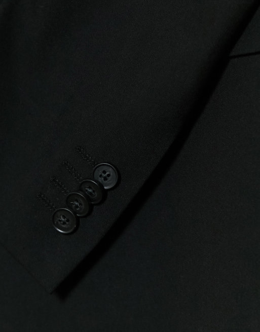 New Look – Eng geschnittene Anzugjacke in Schwarz, 4 von 4