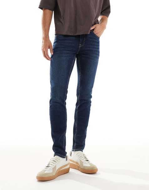 New Look – Eng geschnittene Jeans in Indigoblau - view 1