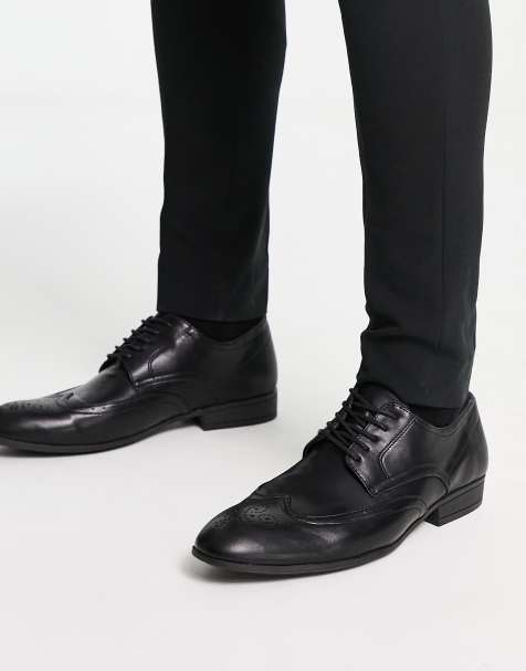 New Look - Ensfarvede sorte brogues - view 1