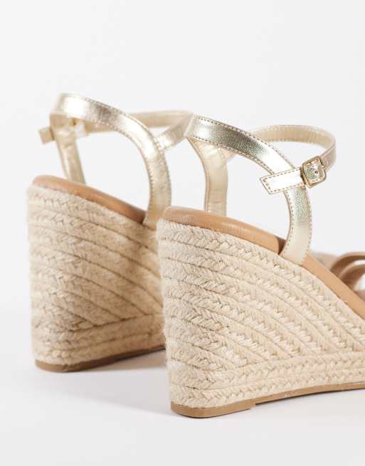 New Look - Espadrilles compensées - Doré, 4 de 4