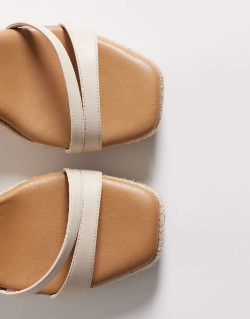New Look – Espadrilles in Cremeweiß mit Keilabsatz, 4 von 4