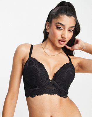 New Look extended size bra in black