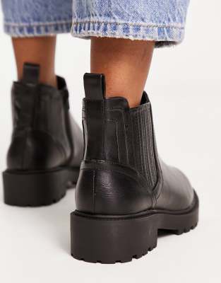 chunky black boots wide fit