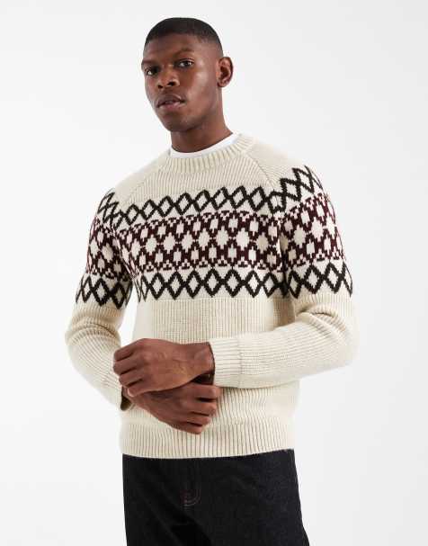 New Look fairisle knit jumper in cream