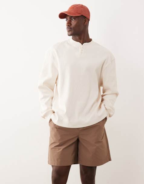 New Look – Fallschirm-Shorts in Braun mit elastischem Bund - view 1