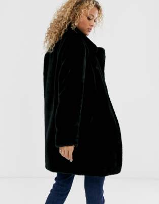 asos new look faux fur coat