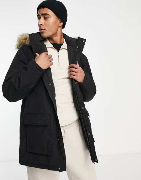 Men s Parka Coats Down Padded Waterproof Parkas ASOS