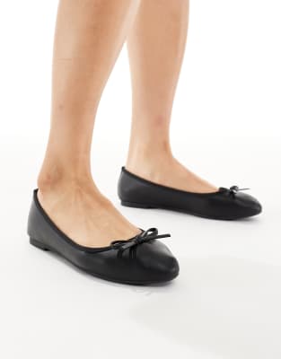  faux leather ballet flat 