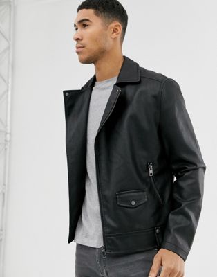 new look faux leather jacket