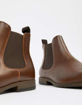 new look leather chelsea boots