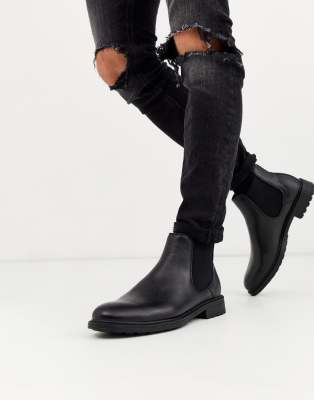 new look leather chelsea boots