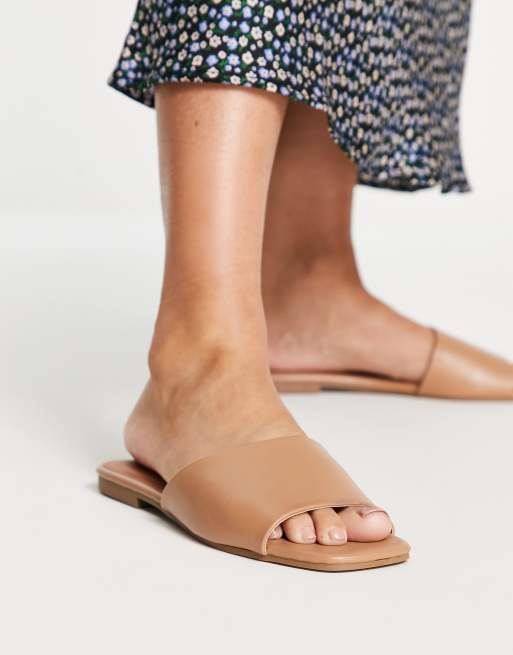 New look sandals sales tan