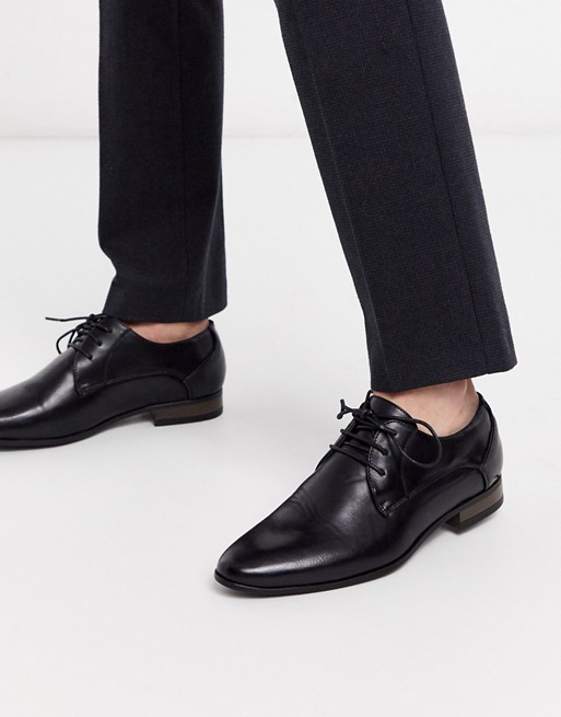 New Look faux leather formal derby in black